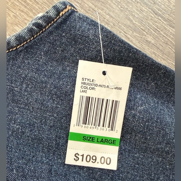 NWT Habitual Women’s Denim Button-Front Mini Dress Large - Picture 5 of 13